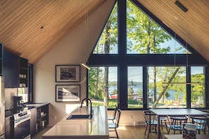 Vue sur la campagne depuis l’hébergement