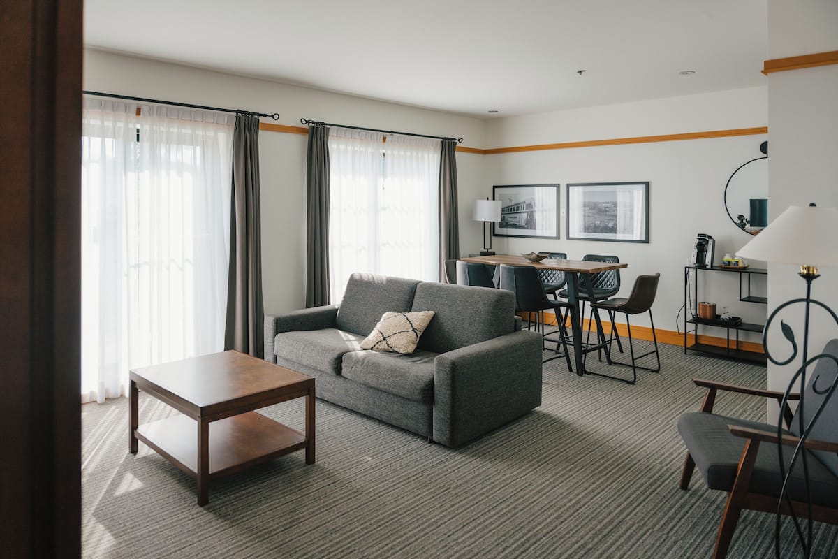 Duchesnay Suite with 1 King Bed & Lake View | 2 bedrooms, premium bedding, soundproofing, free WiFi