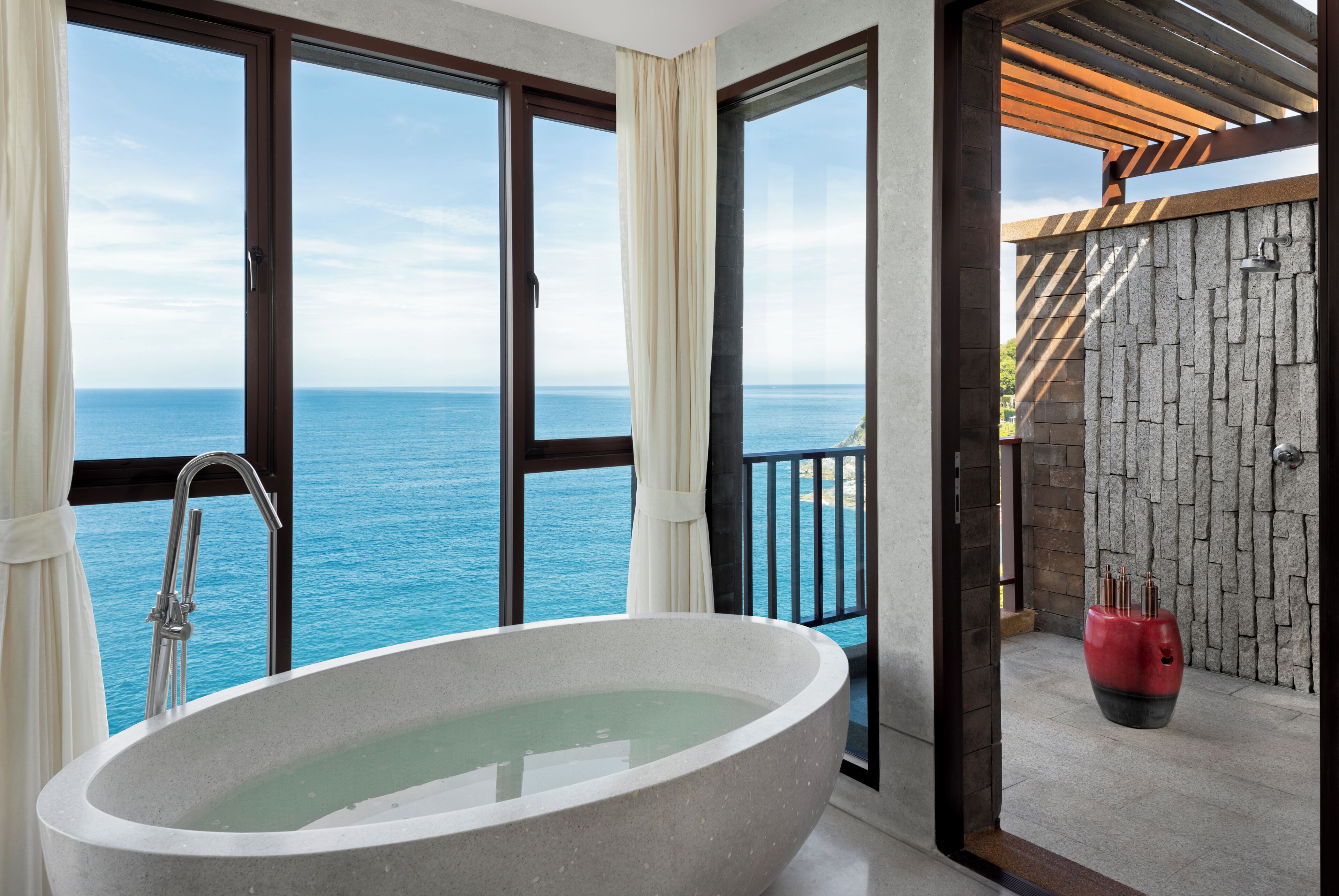 cliff pool villa | 1 bedroom, egyptian cotton sheets, premium bedding, down duvets