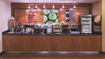 Free daily on-the-go breakfast