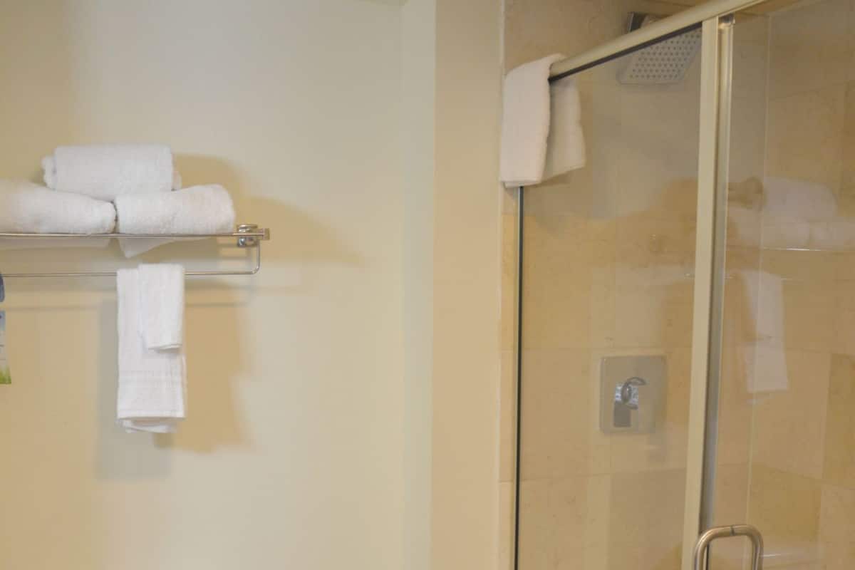 Bathroom | Hair dryer, towels