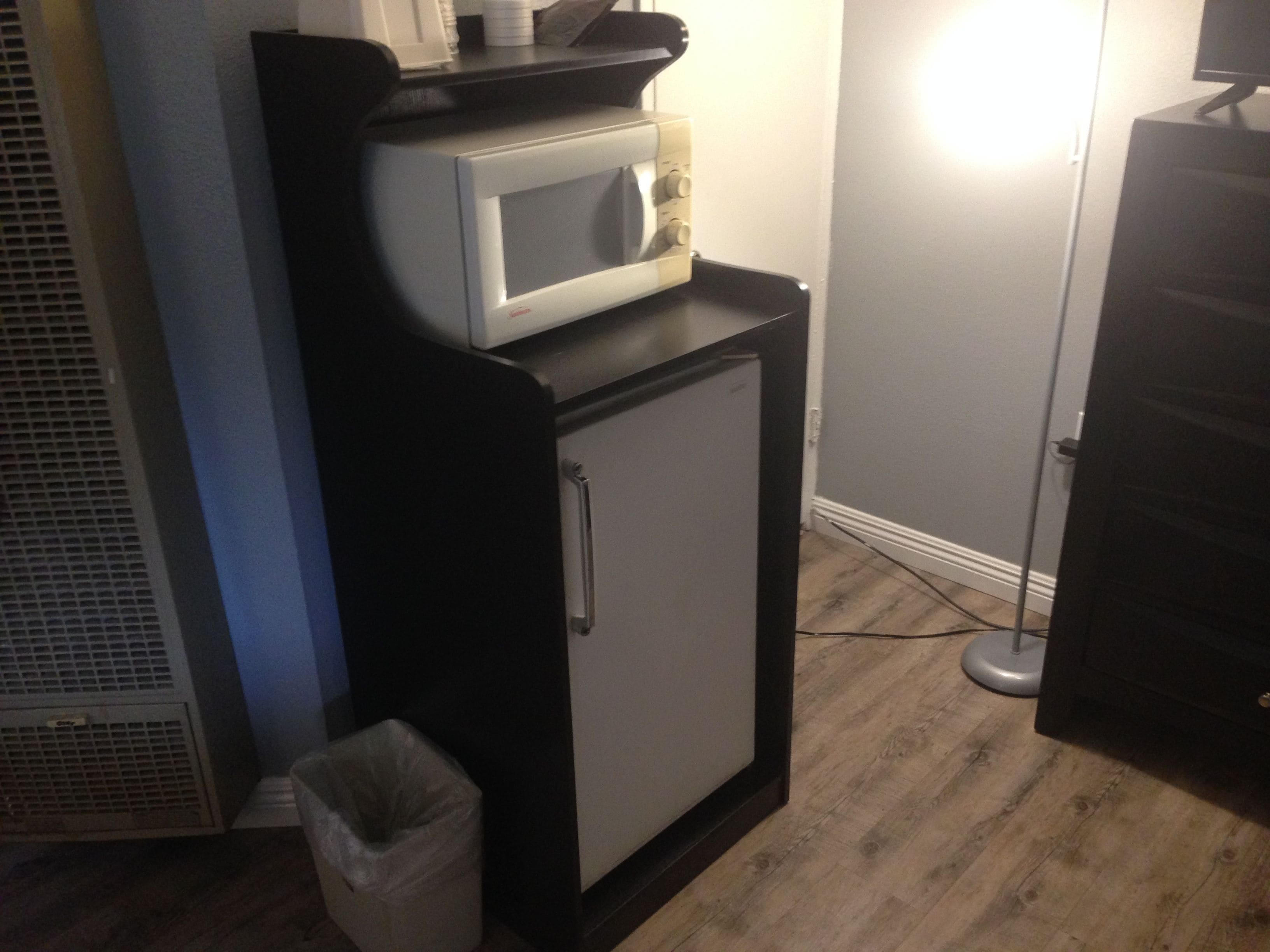economy room, 2 queen beds | mini fridge