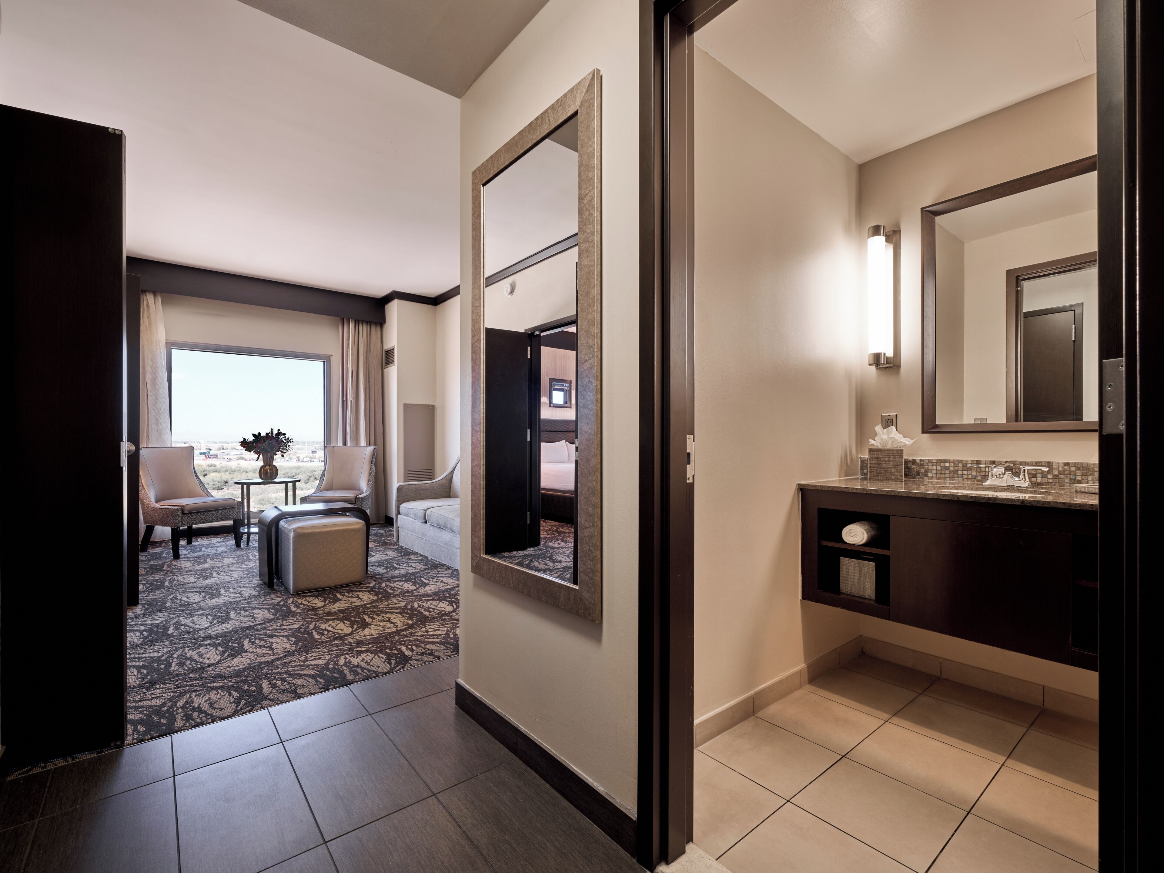 North Corner Suite, 1 King Bed with Sofa Bed | Premium bedding, pillowtop beds, minibar, in-room safe