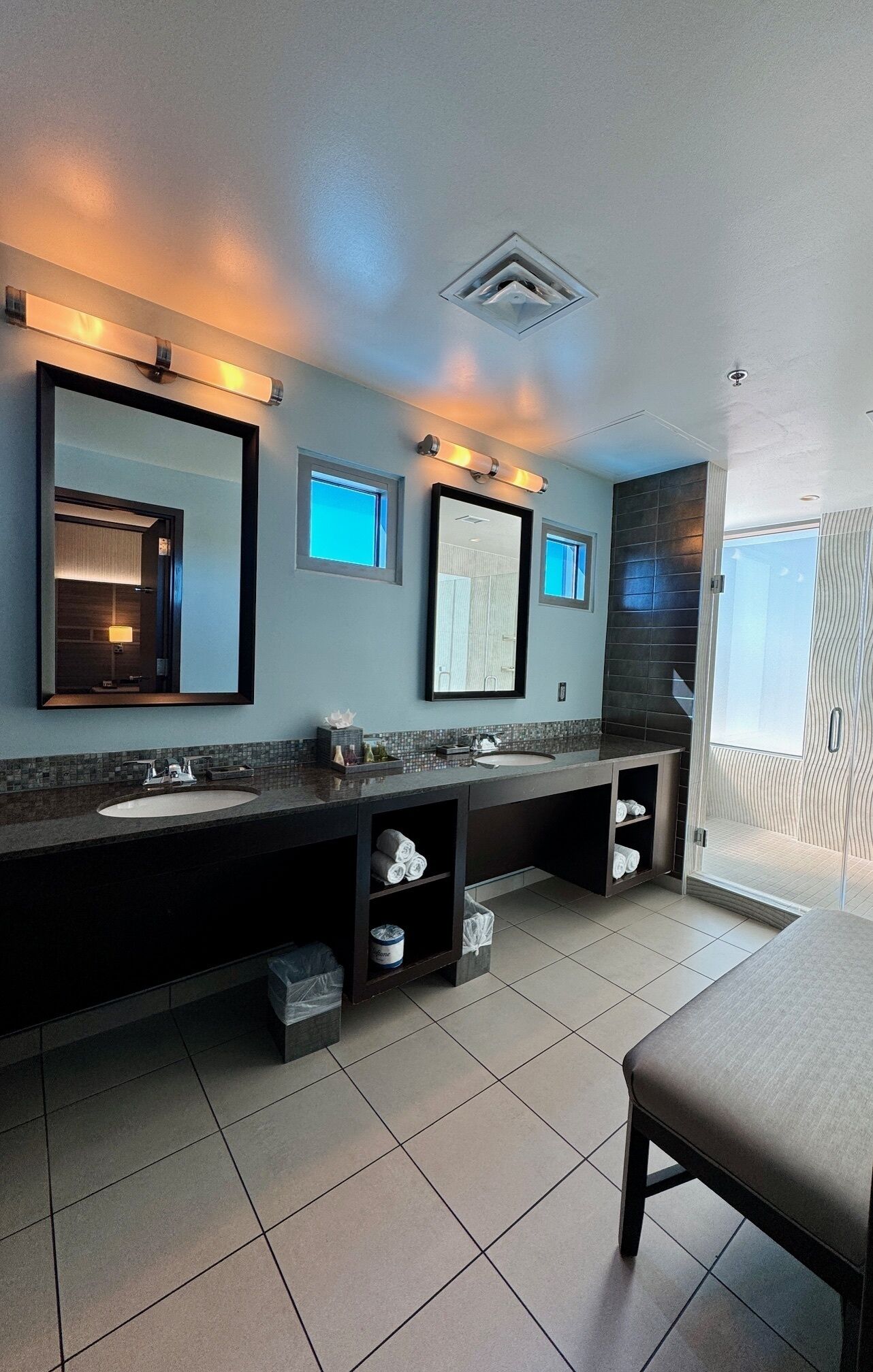 suite, 1 king bed with sofa bed | bathroom | free toiletries, hair dryer, towels