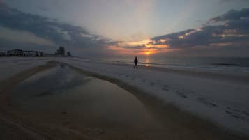 En la playa