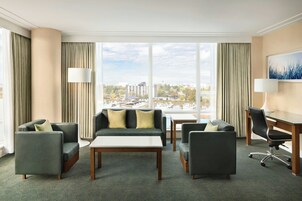 43-inch LCD TV with cable channels, TV, iPod dock