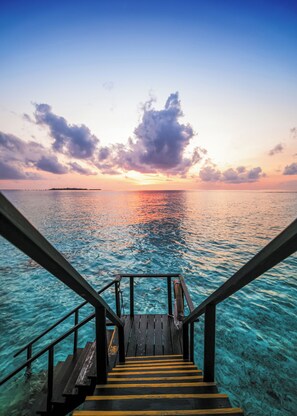 Sunset Water Villa with Private Pool & Jacuzzi - - Premium All Inclusive with Free Transfers | Free minibar, in-room safe, desk, iron/ironing board