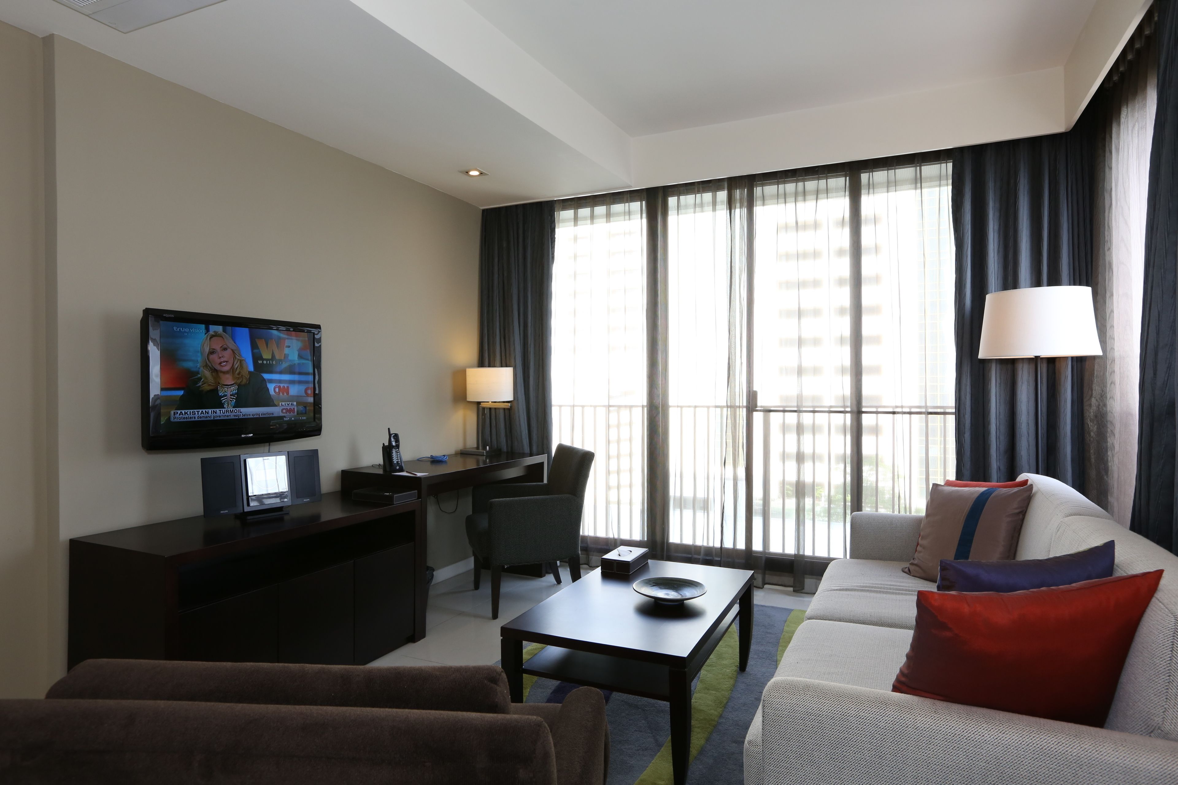 down duvets, pillow-top beds, in-room safe, individually decorated