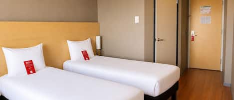 Standard Double Room, 2 Twin Beds | Blackout drapes, soundproofing, WiFi (free), bed sheets