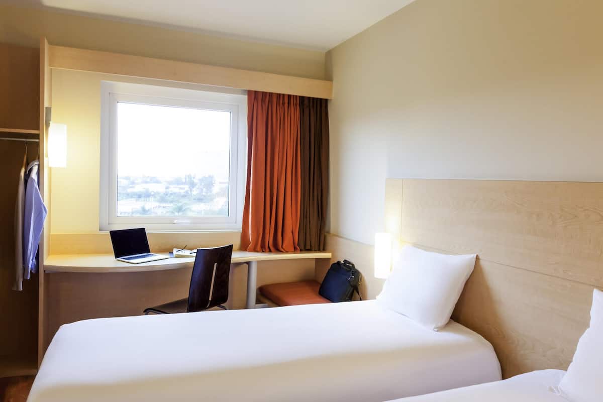 Standard Double Room, 2 Twin Beds | Blackout drapes, soundproofing, free WiFi, bed sheets