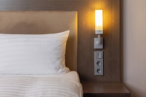 In-room safe, desk, laptop workspace, blackout curtains