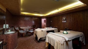 Body treatments, hydrotherapy, aromatherapy, body wraps, body scrubs