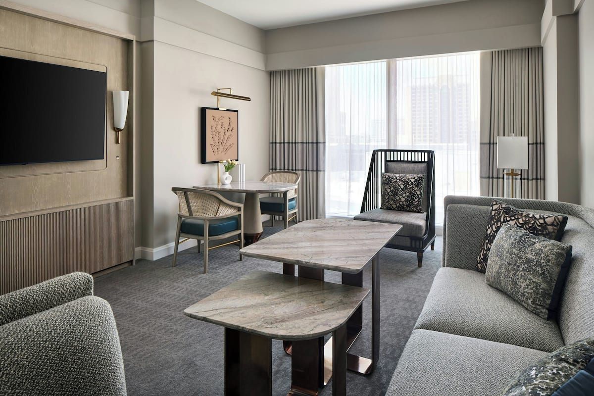 Suite, 1 Bedroom | Living area | 42-inch Smart TV with cable channels, TV, Netflix