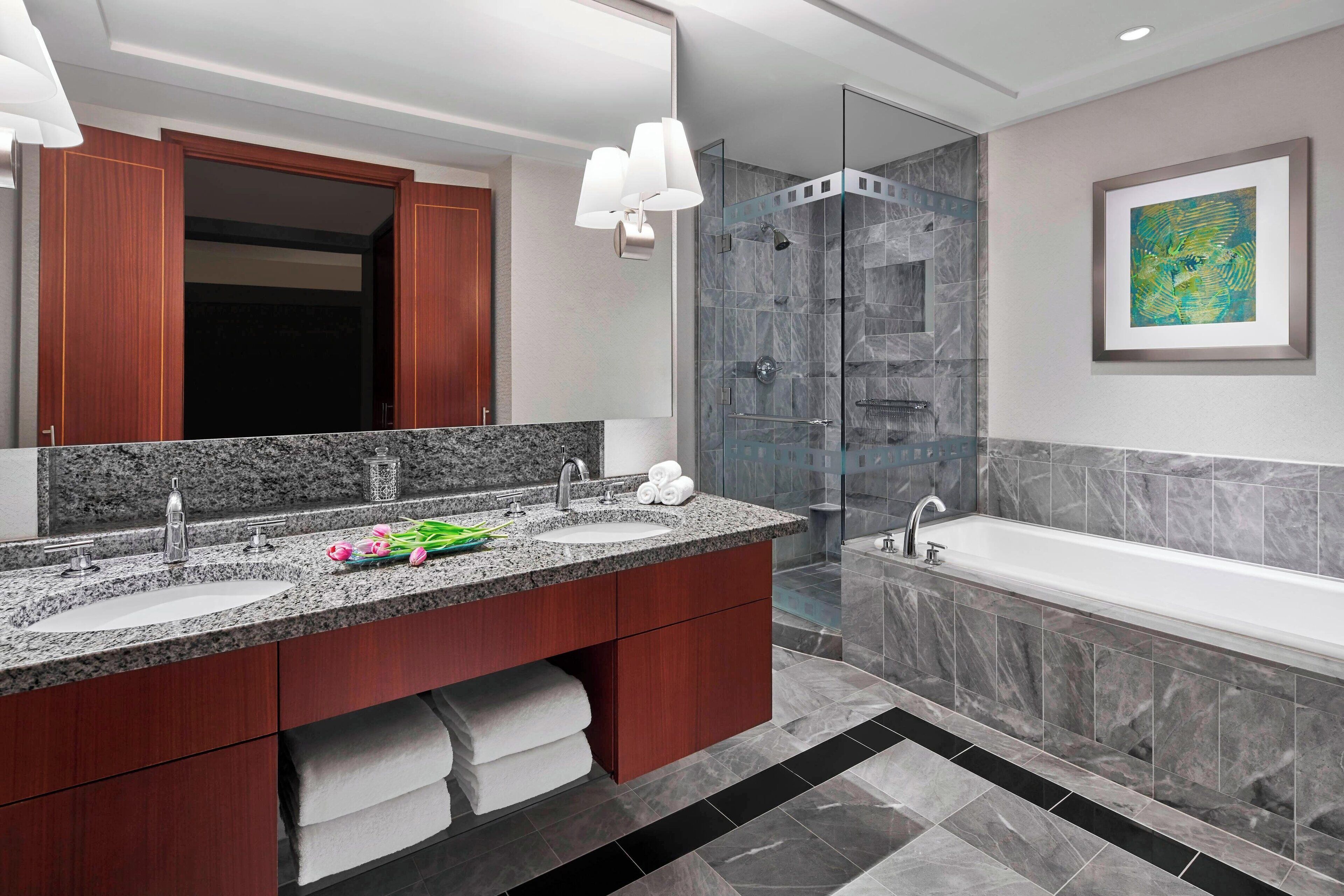 Free toiletries, hair dryer, bathrobes, slippers