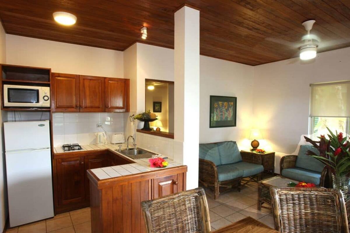 suite, 2 bedrooms, pool view | private kitchenette | fridge, microwave, stovetop, coffee/tea maker