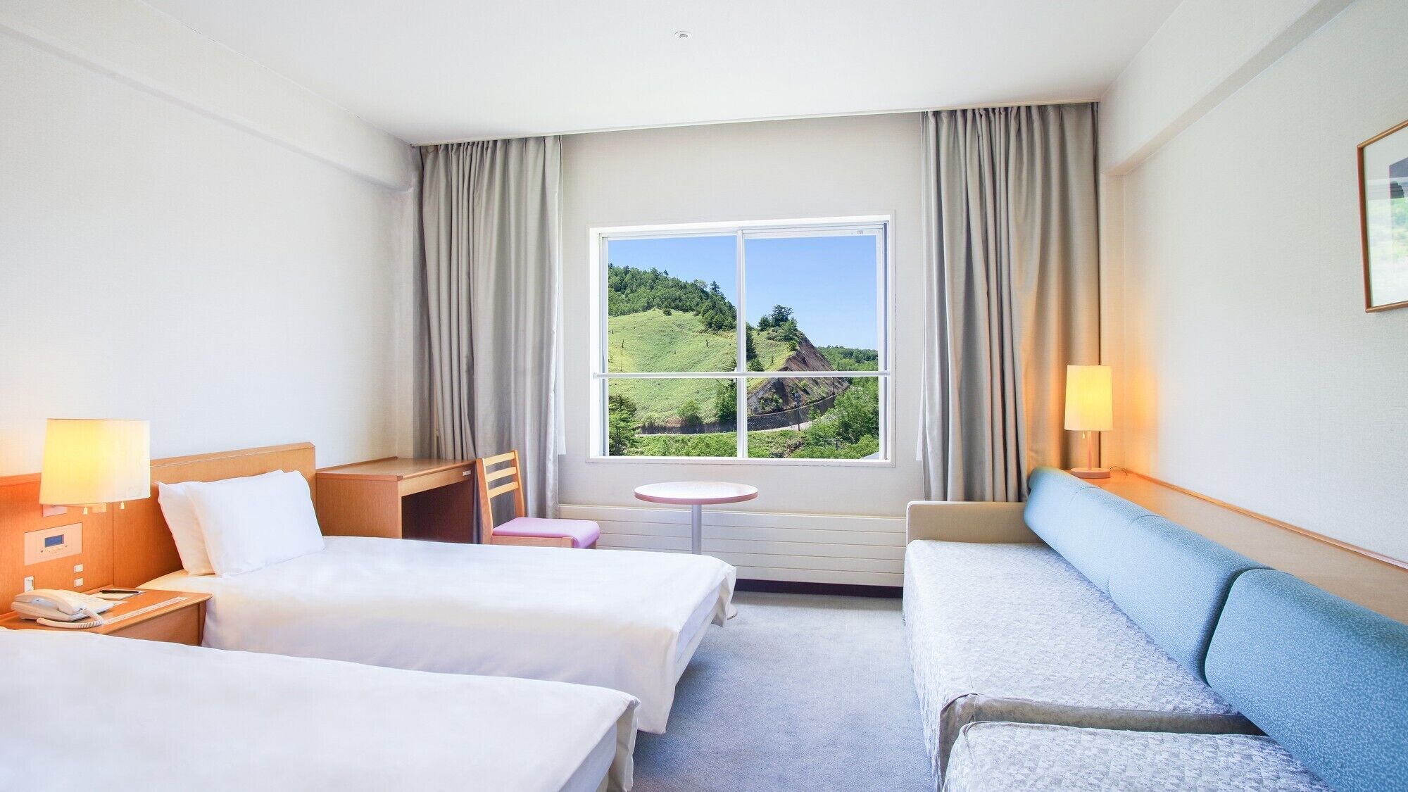 Blackout curtains, bed sheets