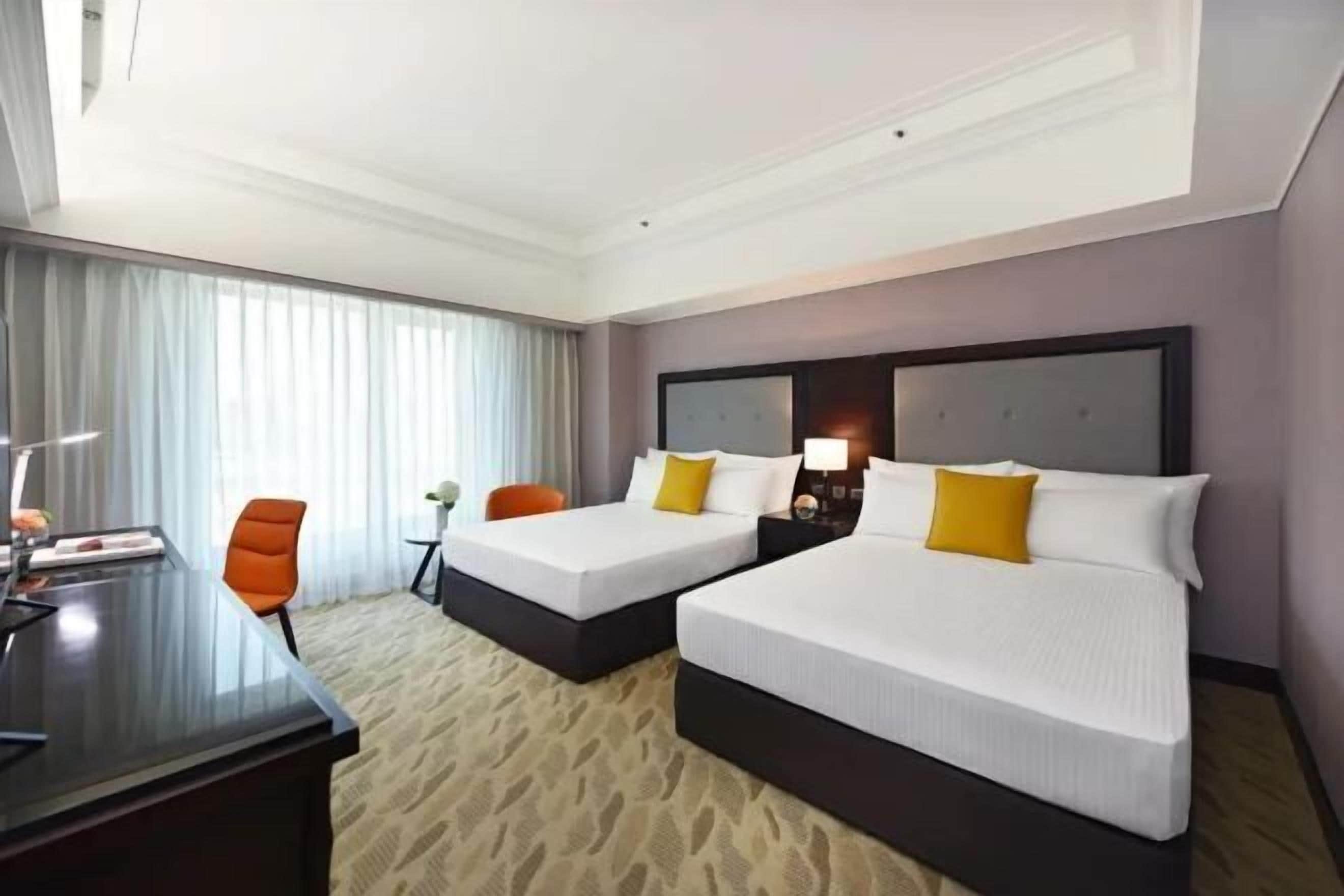 In-room safe, desk, laptop workspace, blackout drapes