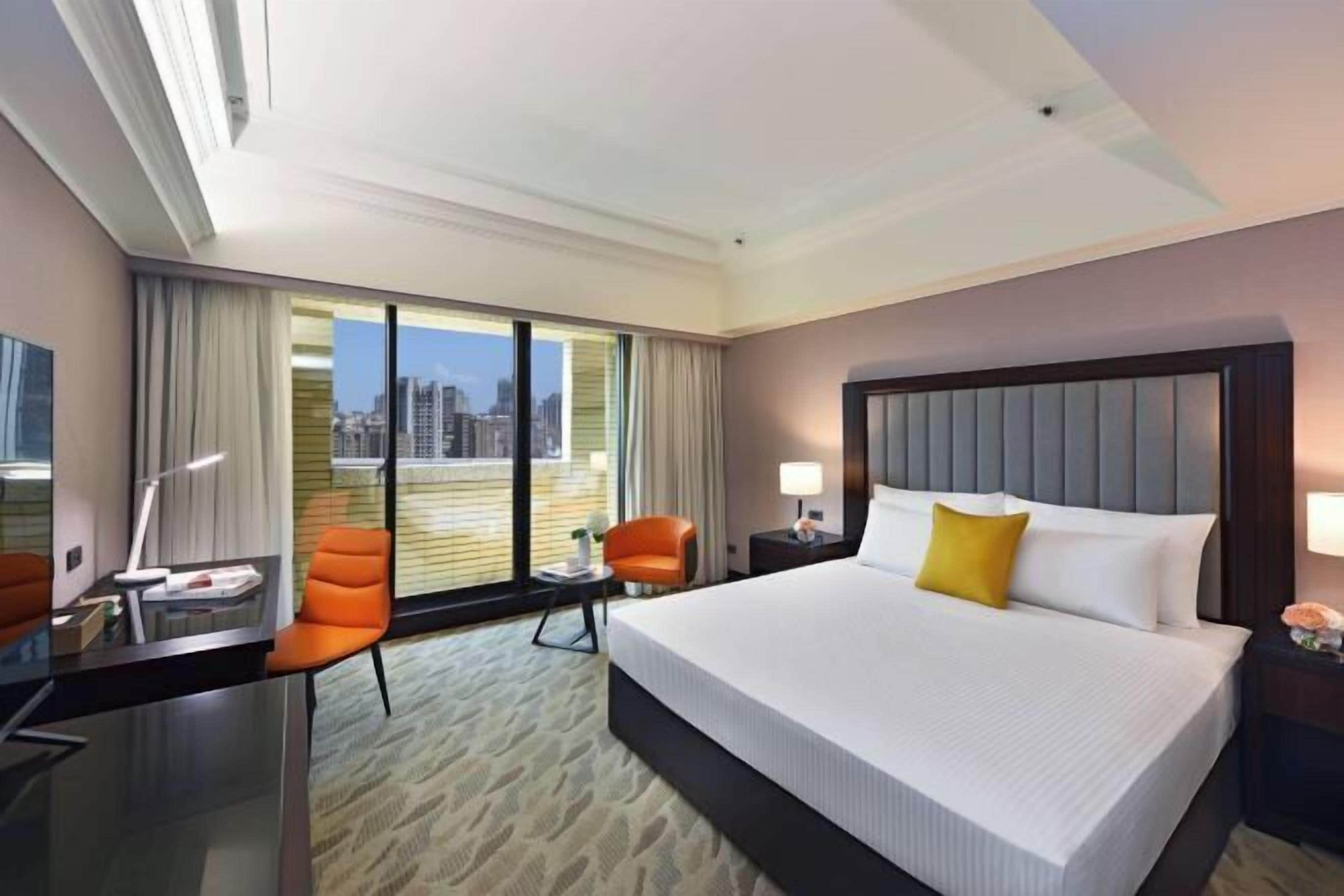 In-room safe, desk, laptop workspace, blackout drapes