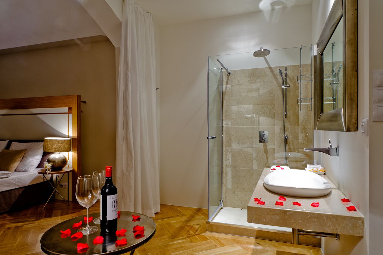 shower, hair dryer, slippers, bidet