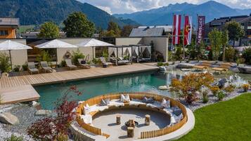 Outdoor banquet area