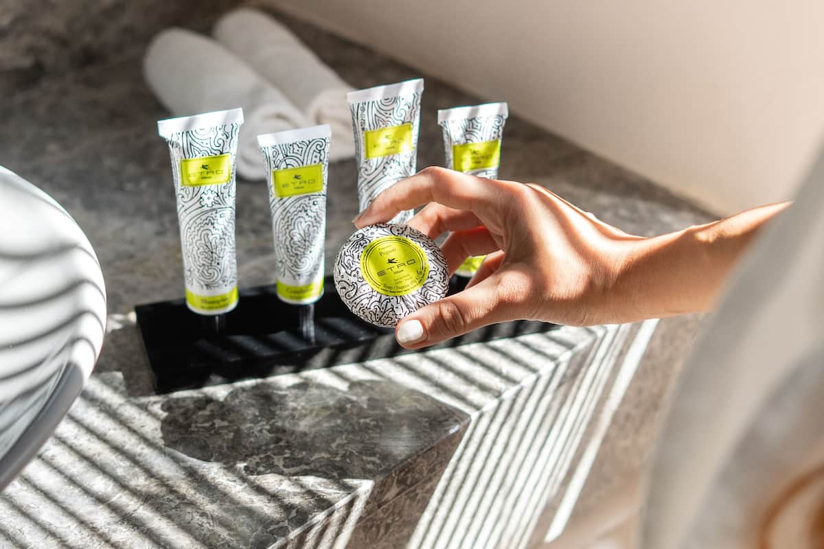 beachfront sea view room | bathroom | shower, designer toiletries, hair dryer, bathrobes