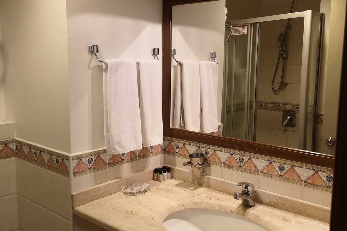 classic double or twin room | bathroom sink