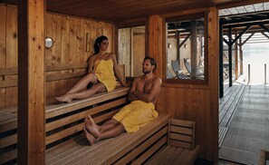 Hot tub, steam room, body treatments, hot stone massages