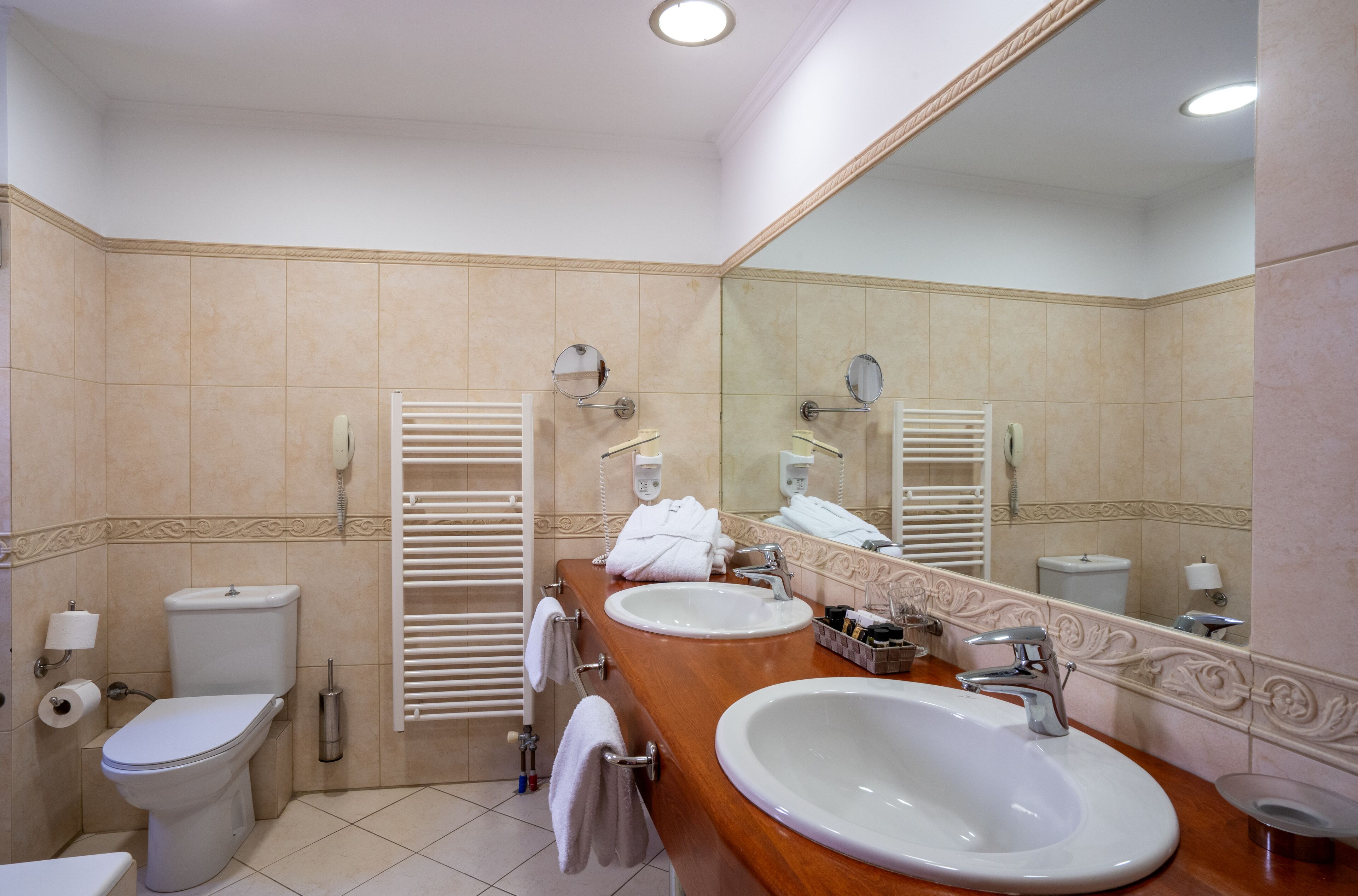 deluxe studio suite | bathroom | shower, free toiletries, hair dryer, bathrobes