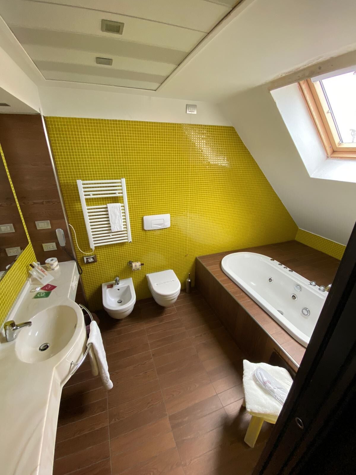 superior suite | bathroom | free toiletries, hair dryer, bidet, towels