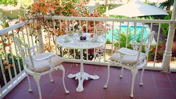 Vue depuis lâhĂ©bergement