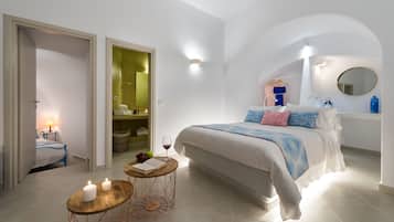 Ropa de cama de alta calidad y minibar