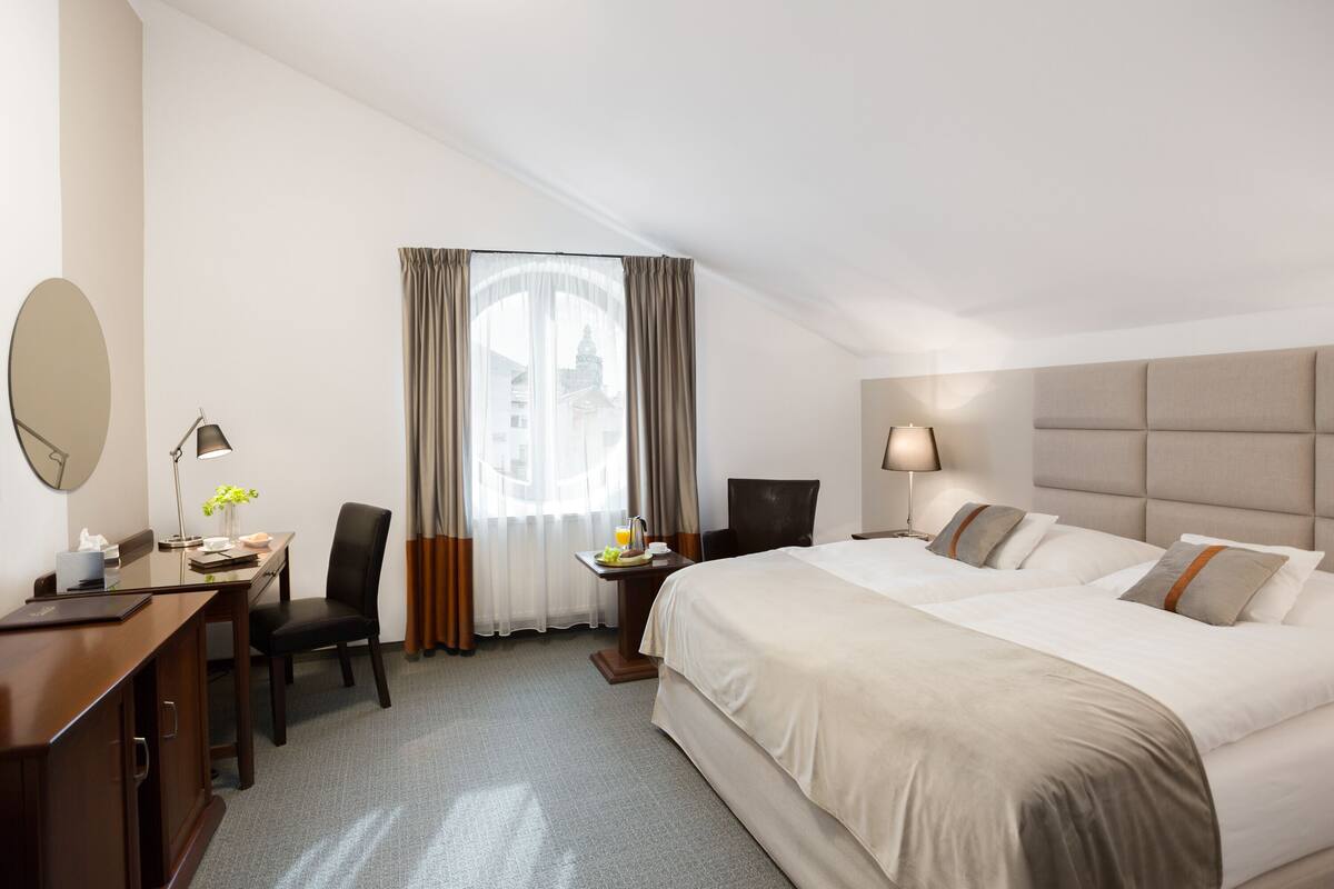 double room | select comfort beds, minibar, in-room safe, desk