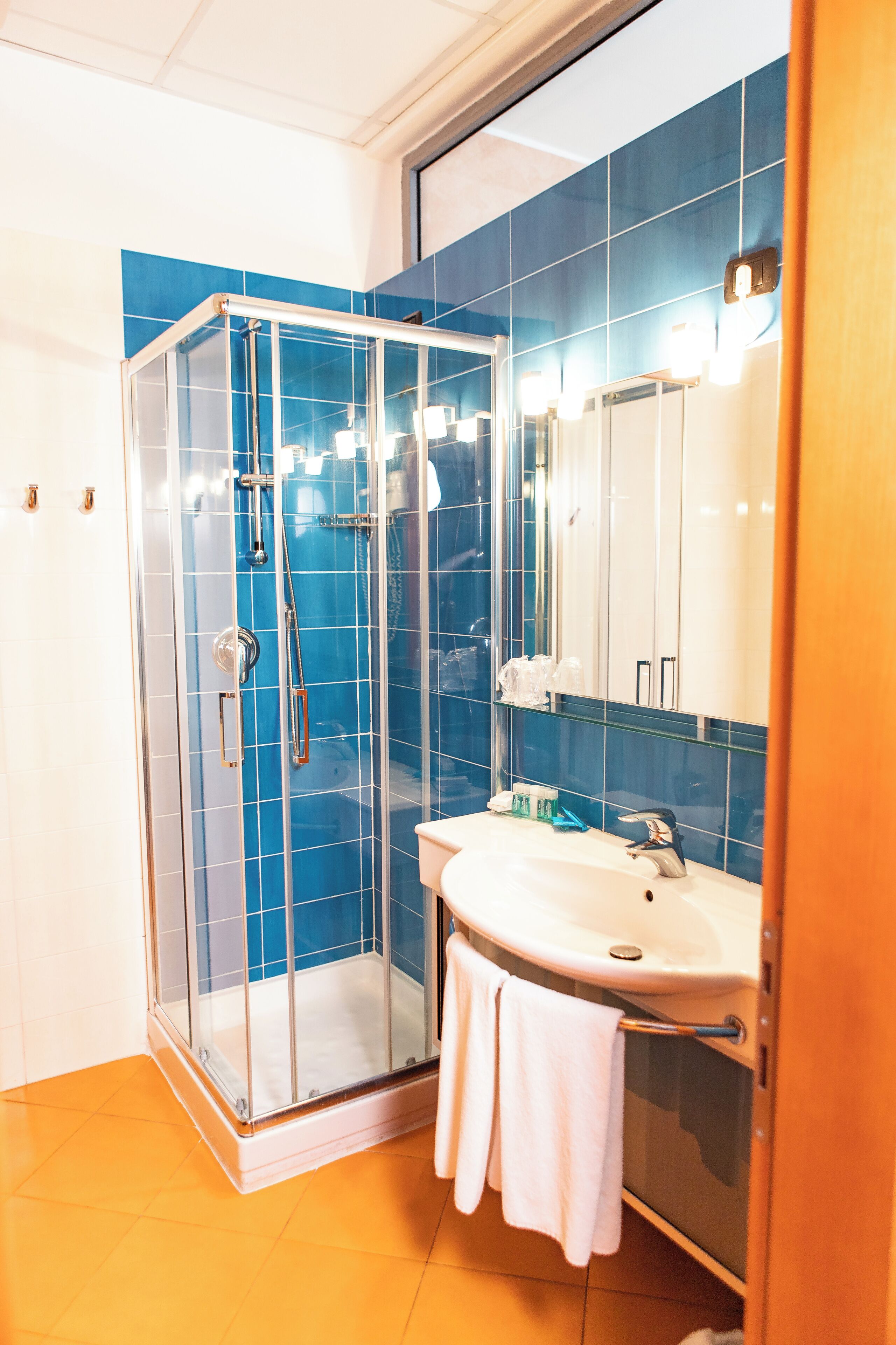 double room single use, sea view | bathroom | shower, free toiletries, hair dryer, slippers