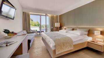 Minibar, in-room safe, blackout drapes, free cribs/infant beds