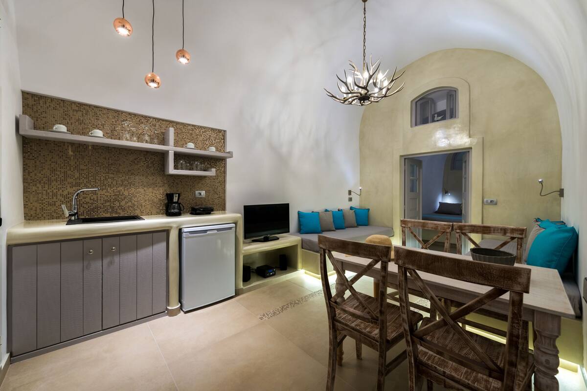 Apartamento, 1 habitación (Cave, Caldera View) | Cocina privada | Frigorífico
