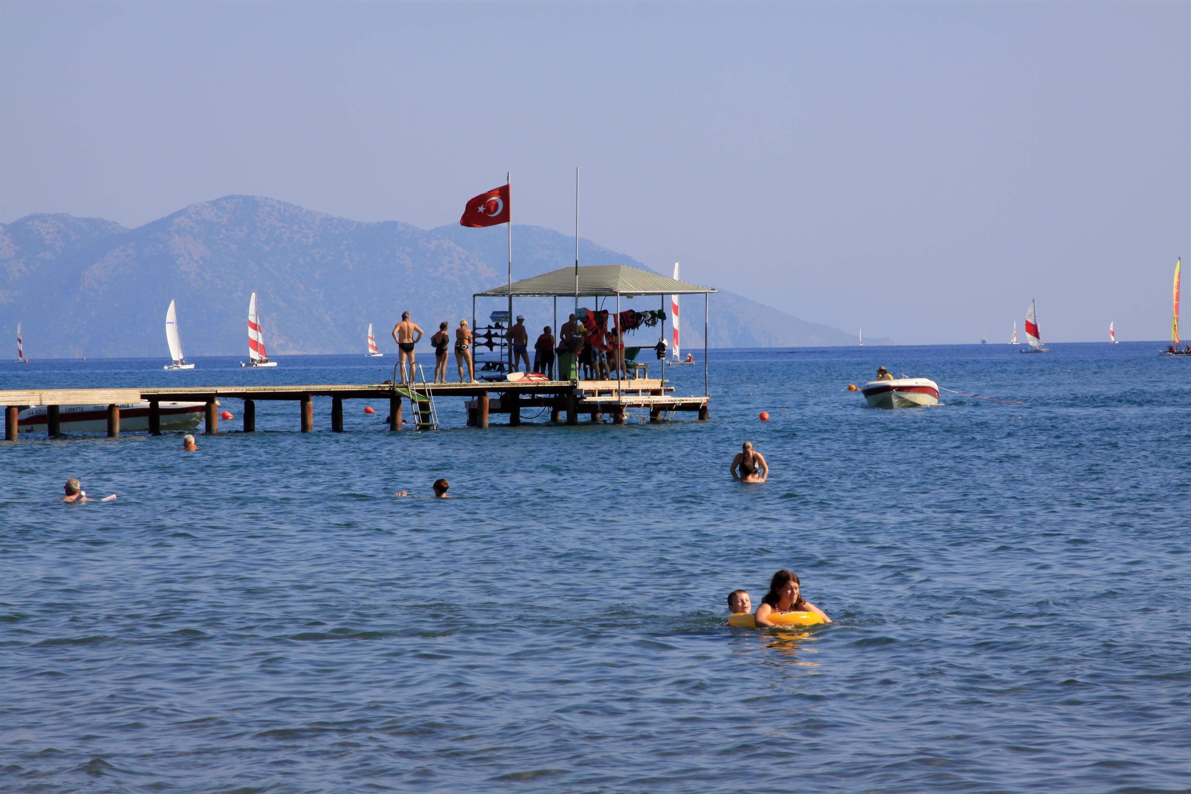 private beach, beach cabanas, sun-loungers, beach umbrellas