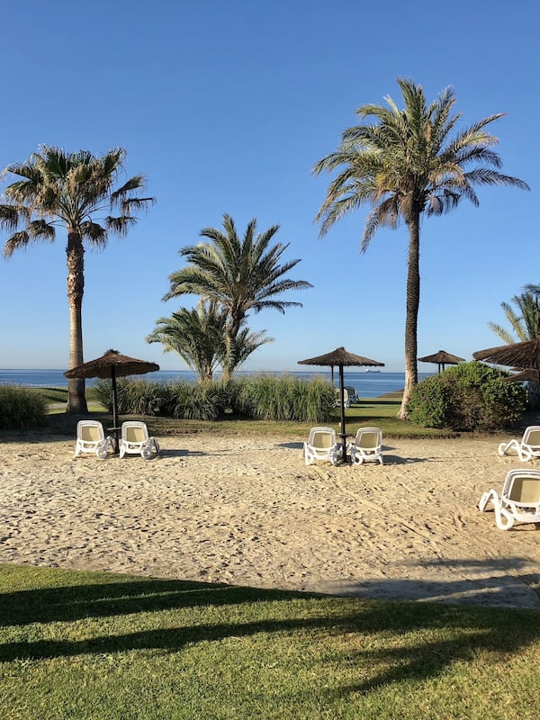 On the beach, beach volleyball, beach bar