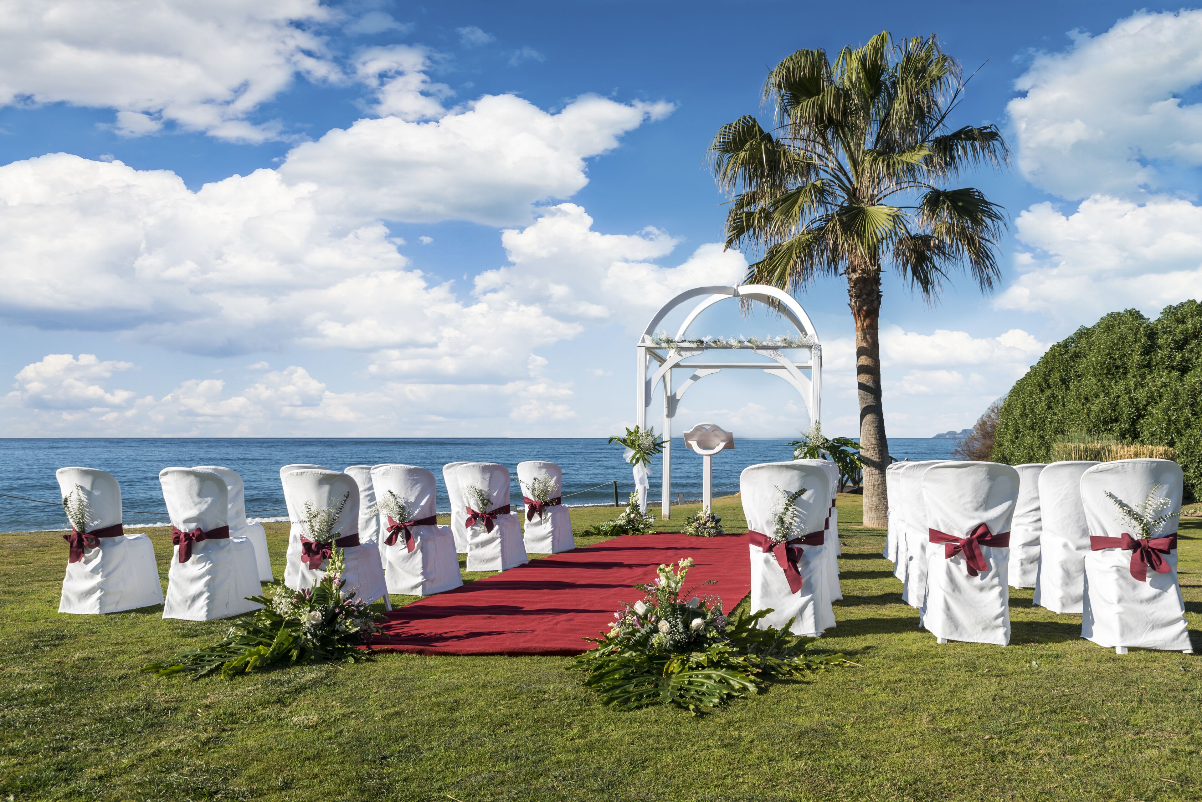 outdoor wedding area