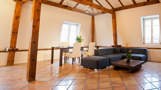 Appartement, 1 slaapkamer | Woonkamer | Televisie