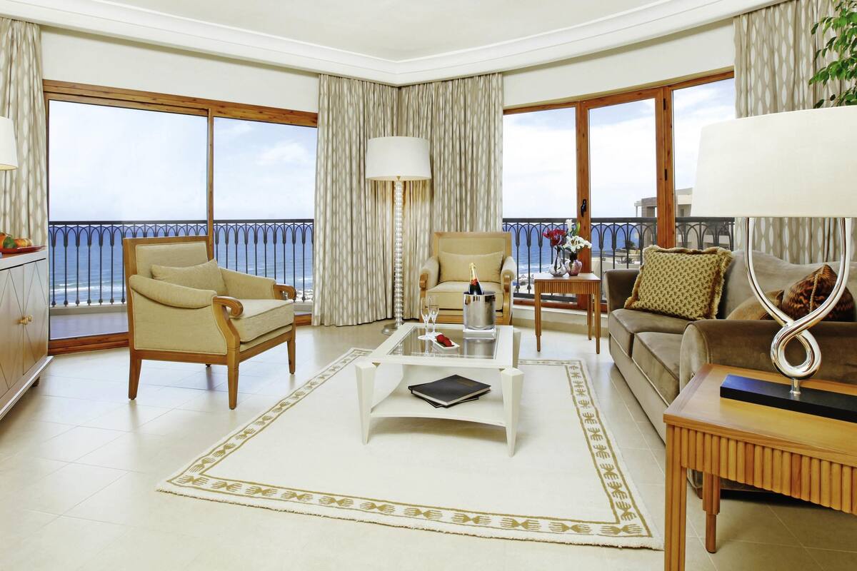 Presidential Suite, 1 Double Bed, Sea View | Premium bedding, minibar, in-room safe, desk