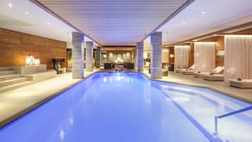 2 indoor pools, sun loungers