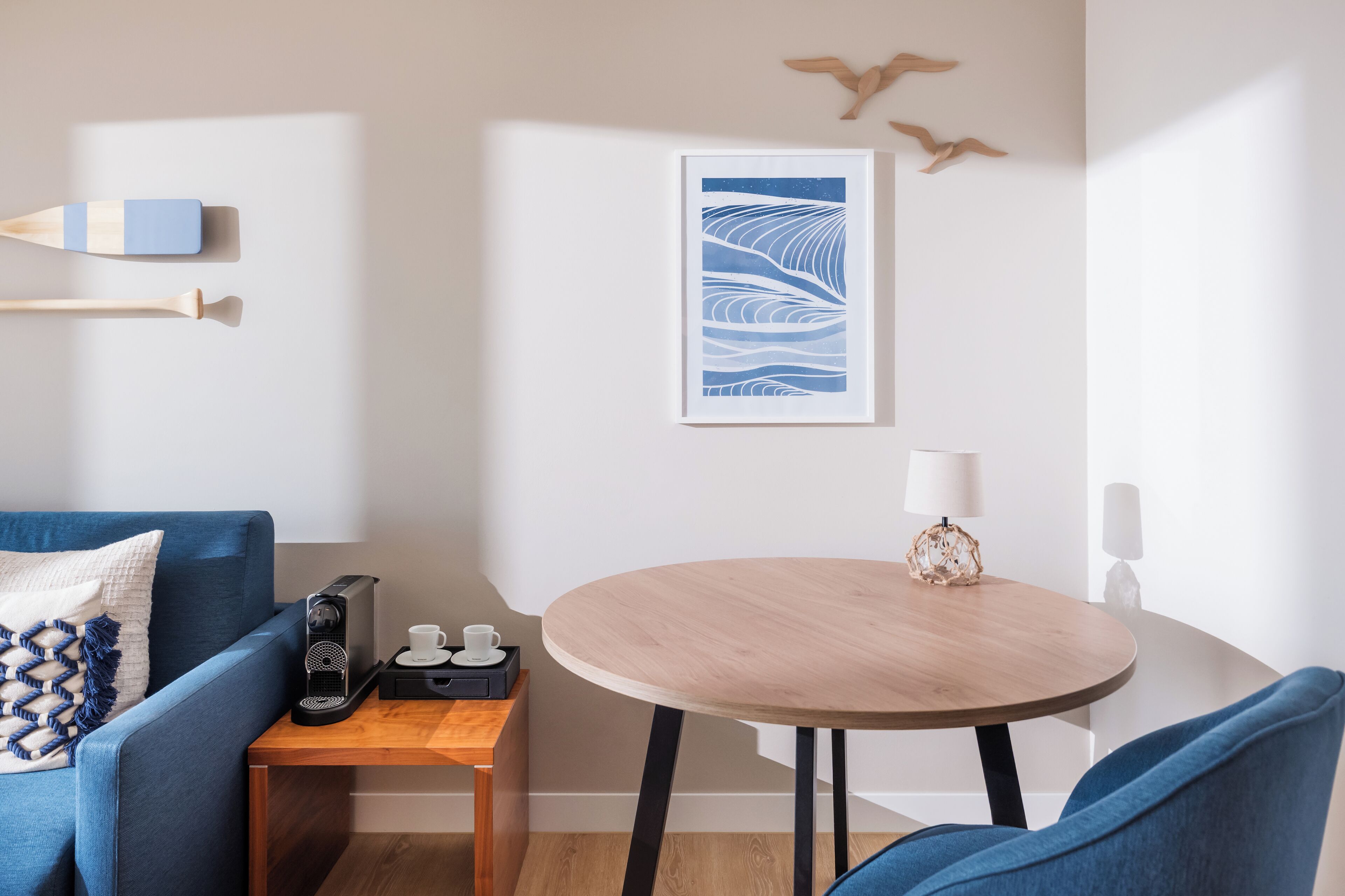 grand suite | living area | 55-inch flat-screen tv with cable channels, tv