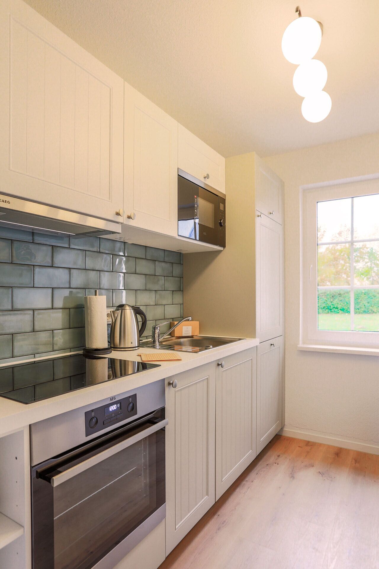 apartment (type 5) | private kitchen | full-sized fridge, microwave, oven, stovetop