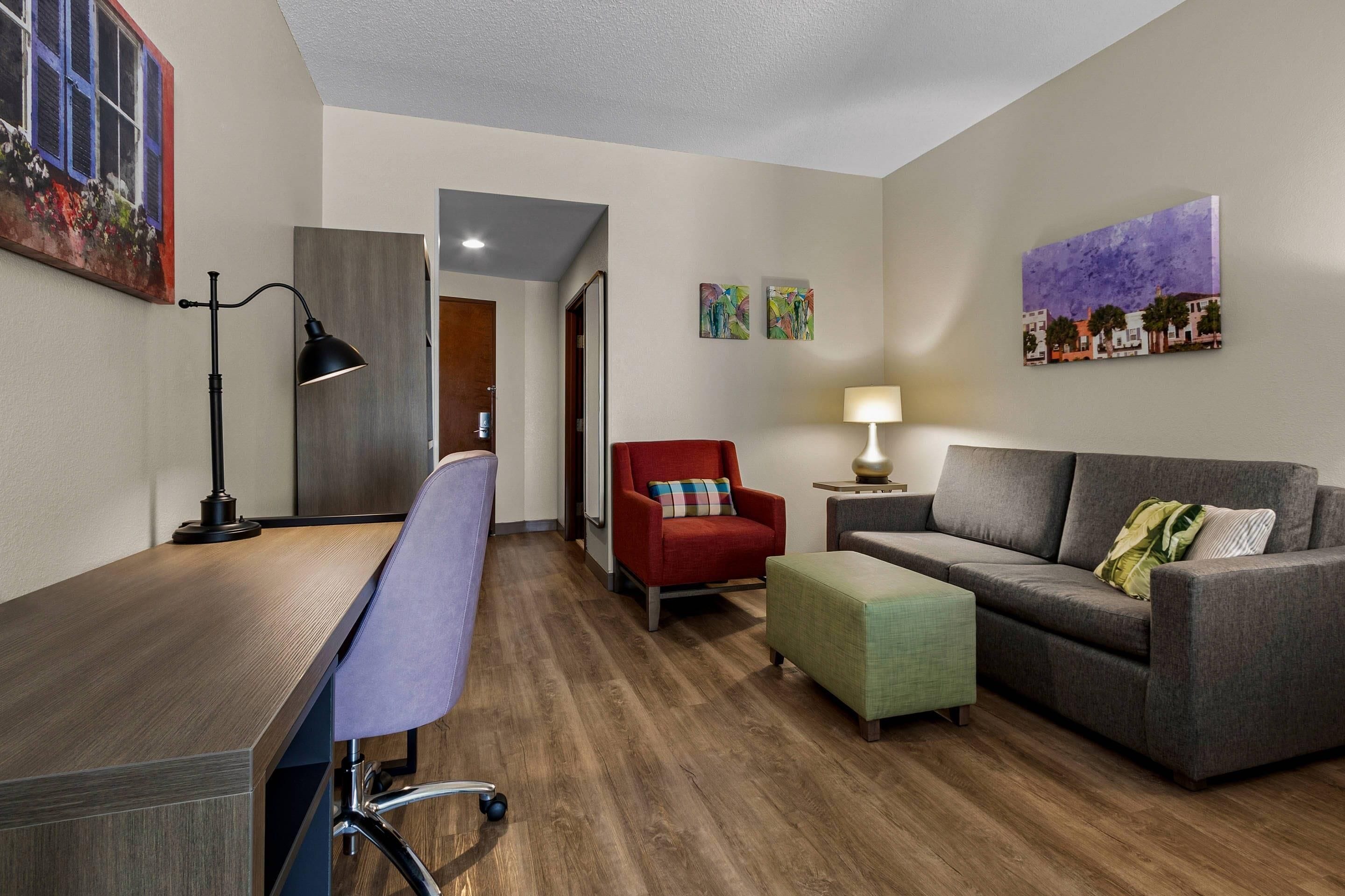 Pillow-top beds, in-room safe, desk, iron/ironing board