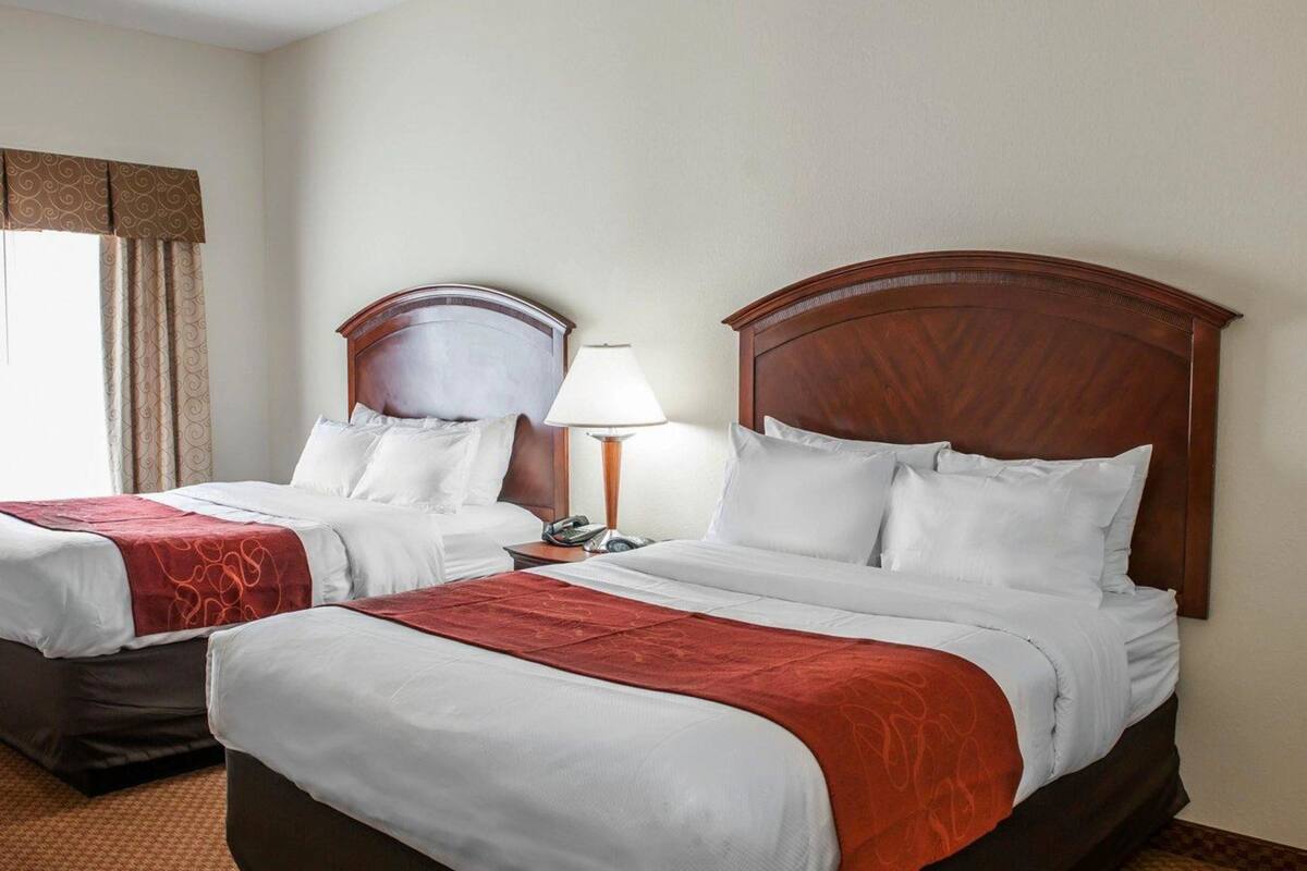 premium bedding, desk, iron/ironing board, free cots/infant beds