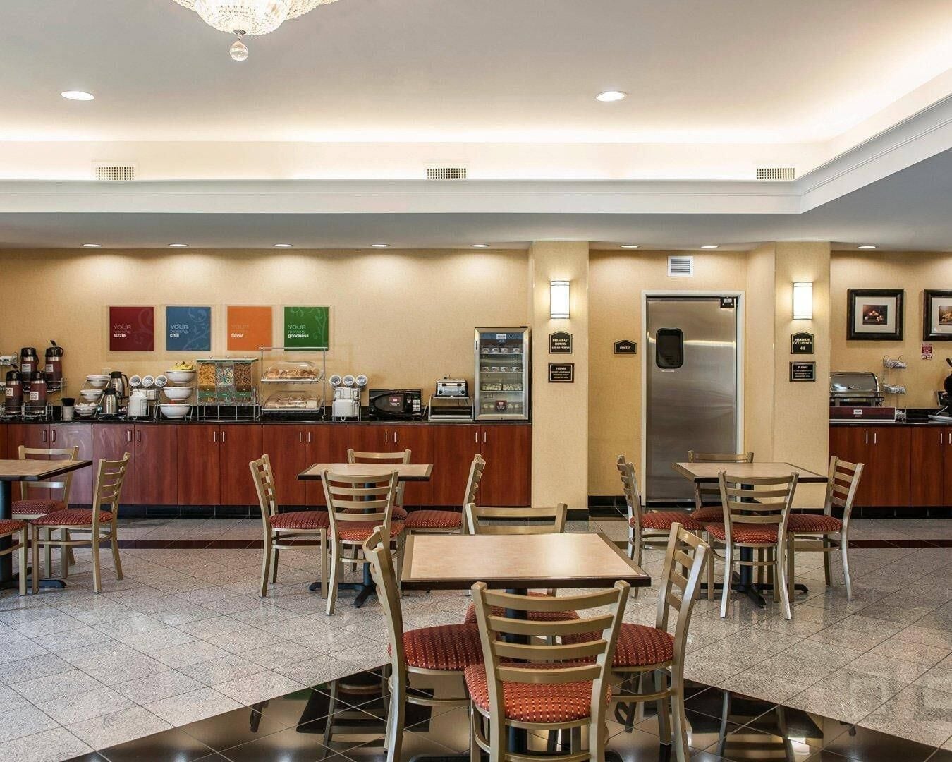 Free daily buffet breakfast