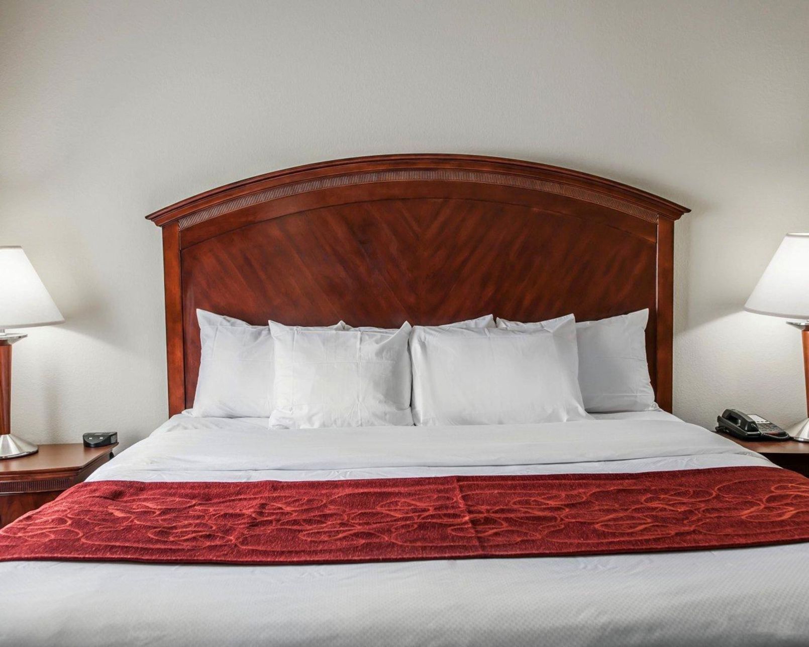 Premium bedding, desk, blackout curtains, iron/ironing board
