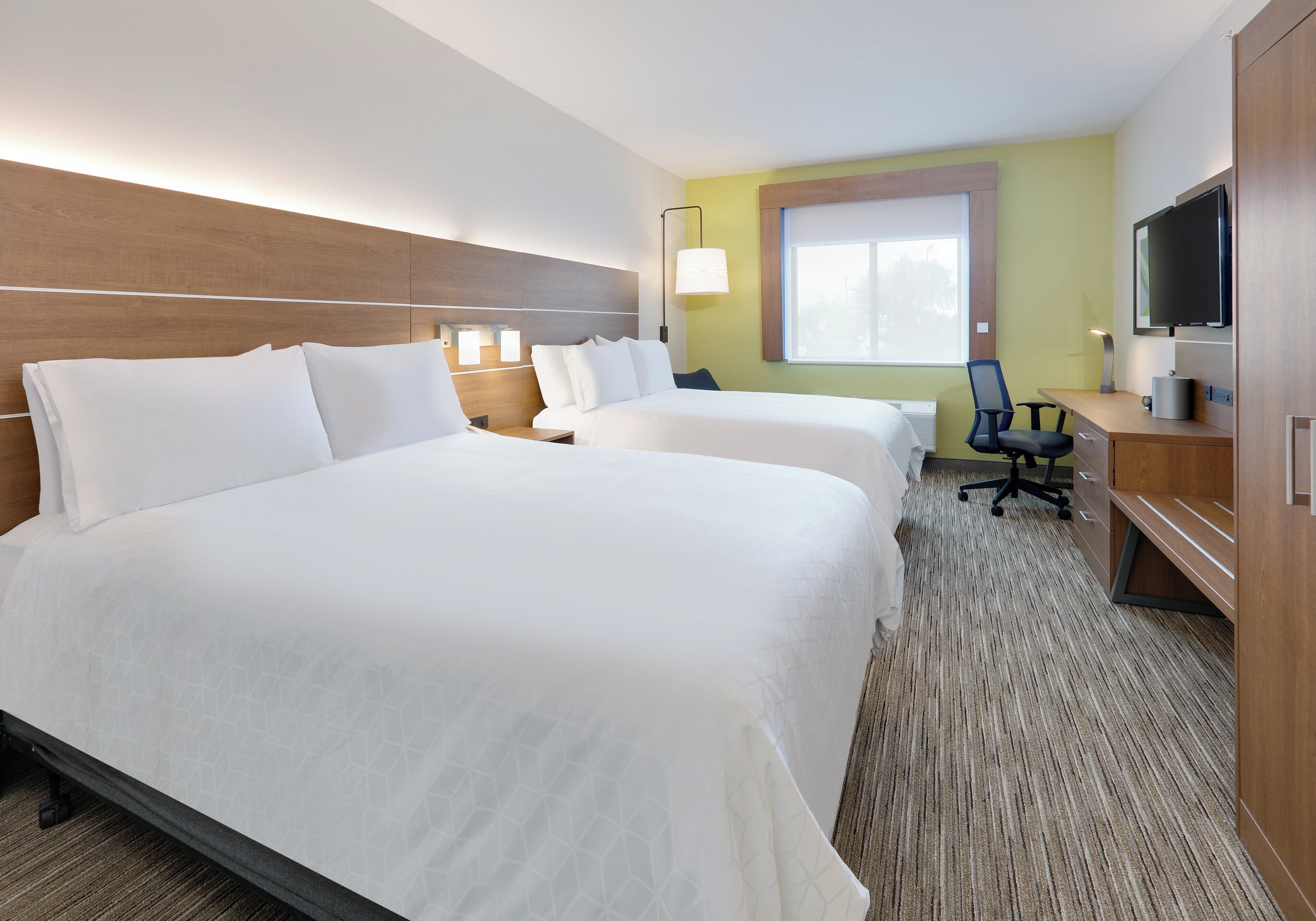 Premium bedding, pillow-top beds, in-room safe, desk