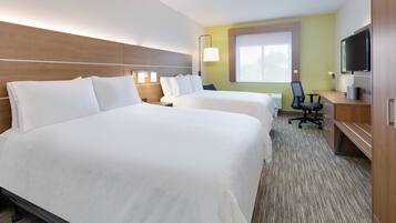 Premium bedding, pillow-top beds, in-room safe, desk