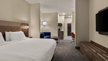 Suite - 1 kingsize-seng med sovesofa (Wet Bar) | Skrivebord, arbejdsområde til bærbare computere, mørklægningsgardiner